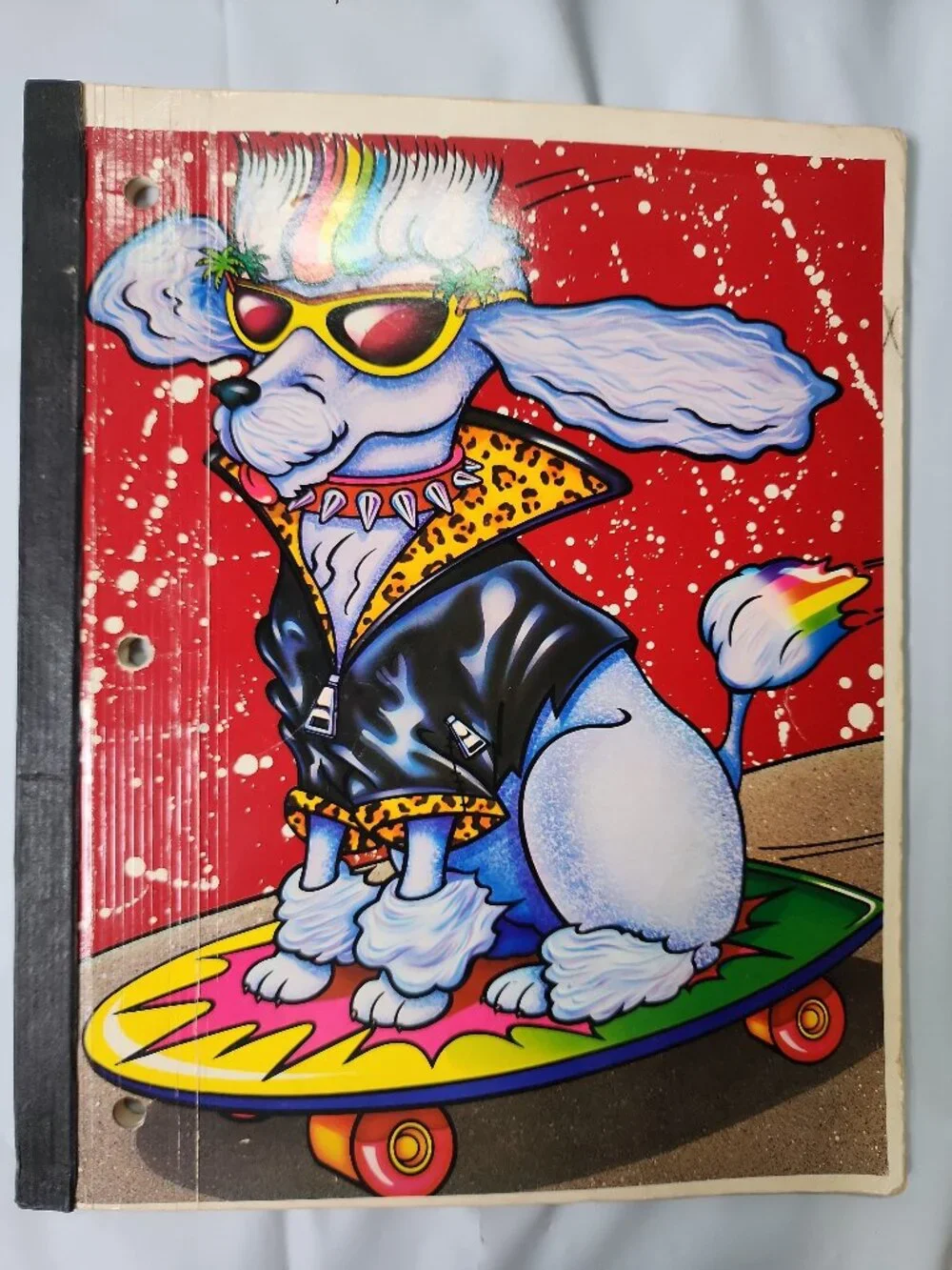 Vintage 1990 Lisa Frank Wireless Notebook Sydney Punk Poodle Stuart Hall USED